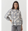Blusa Oriental Bordada con Estampado de Flores para mujer | MULAYA