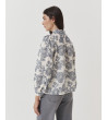 Blusa Oriental Bordada con Estampado de Flores para mujer | MULAYA
