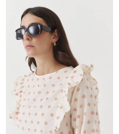 Blusa Bordada con Volantes para mujer | MULAYA