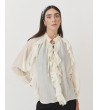Blusa Semitransparente con Volantes para Mujer | MULAYA