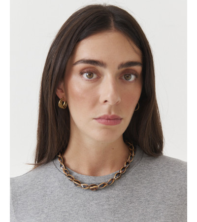 Collar de Cuentas Grandes Efecto Piedra para Mujer | MULAYA