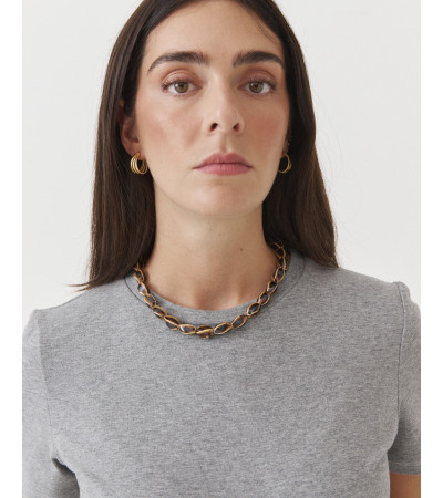 Collar de Cuentas Grandes Efecto Piedra para Mujer | MULAYA