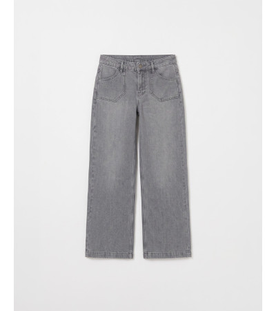 JEANS WIDE LEG BOLSILLOS GEOMÉTRICOS