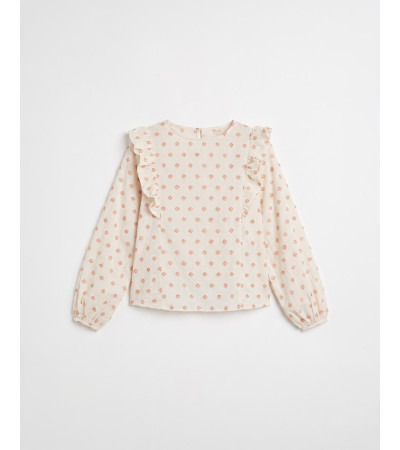Blusa Bordada con Volantes para mujer | MULAYA