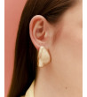 PENDIENTES ROCA DORADOS