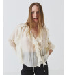 Blusa Semitransparente con Volantes para Mujer | MULAYA