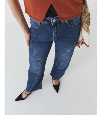 JEANS RECTOS DETALLE COSTURA | MULAYA