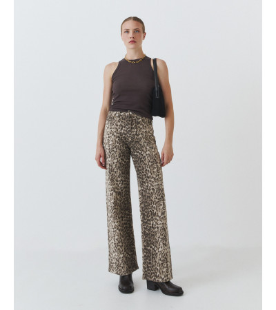 JEANS WIDE LEG LEOPARDO | MULAYA