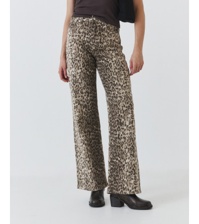 JEANS WIDE LEG LEOPARDO | MULAYA