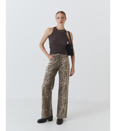 JEANS WIDE LEG LEOPARDO | MULAYA