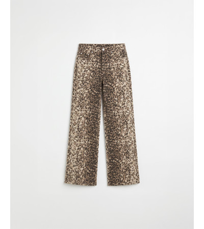 JEANS WIDE LEG LEOPARDO | MULAYA