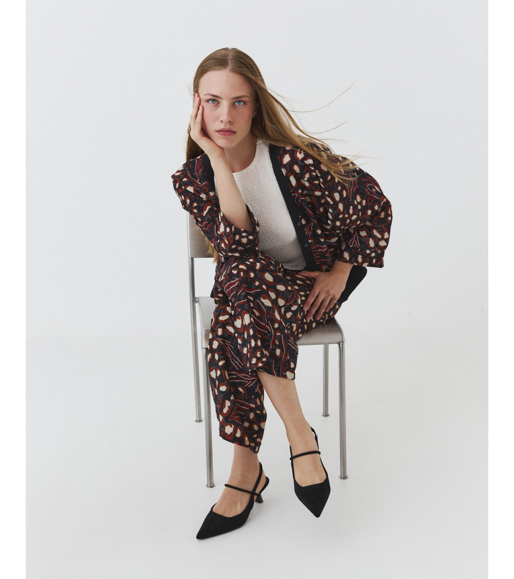 CHAQUETA FLUIDA ESTAMPADA | MULAYA