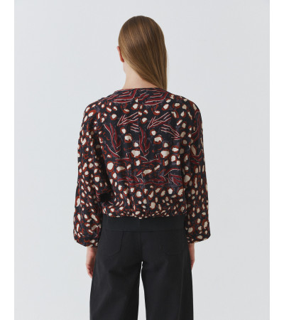 CHAQUETA FLUIDA ESTAMPADA | MULAYA