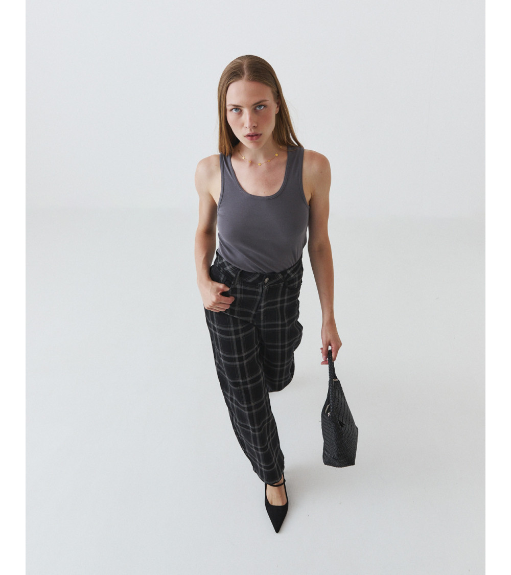 PANTALON BALLOON CUADROS | MULAYA