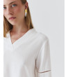BLUSA MANGA LARGA PUNTILLA | MULAYA