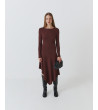 Vestido largo asimétrico para mujer | MULAYA