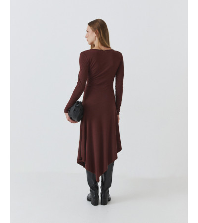 Vestido largo asimétrico para mujer | MULAYA