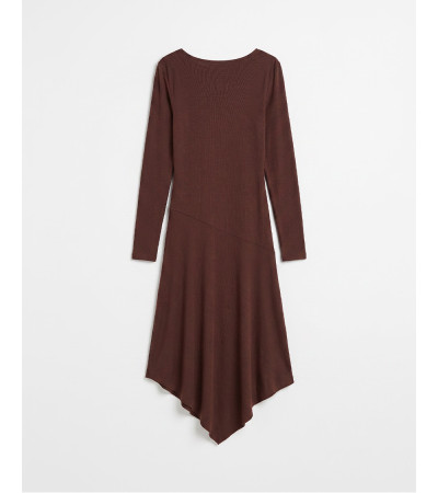 Vestido largo asimétrico para mujer | MULAYA