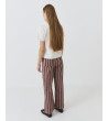 Pantalón recto con rayas para mujer | MULAYA