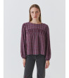 BLUSA VICHY FRUNCES
