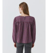 BLUSA VICHY FRUNCES