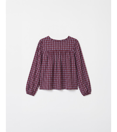 BLUSA VICHY FRUNCES