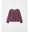 BLUSA VICHY FRUNCES