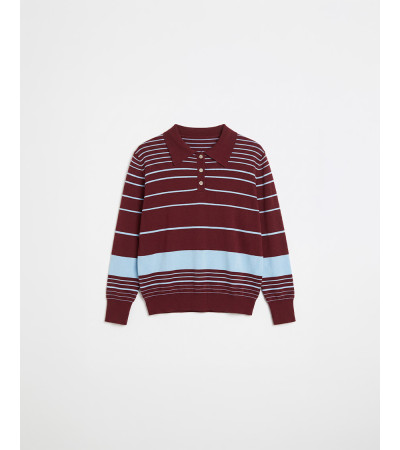 Polo de punto rayado | Mulaya