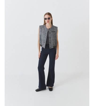 JEANS FLARE COSTURA