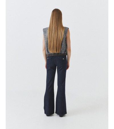 JEANS FLARE COSTURA