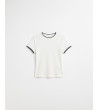 CAMISETA MANGA CORTA DETALLES CONTRASTE | MULAYA