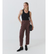PANTALÓN BARREL FLUIDO CUADROS