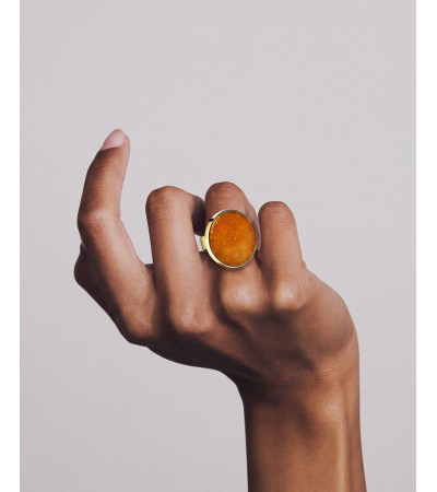 ANILLO CIRCULAR EFECTO PIEDRA