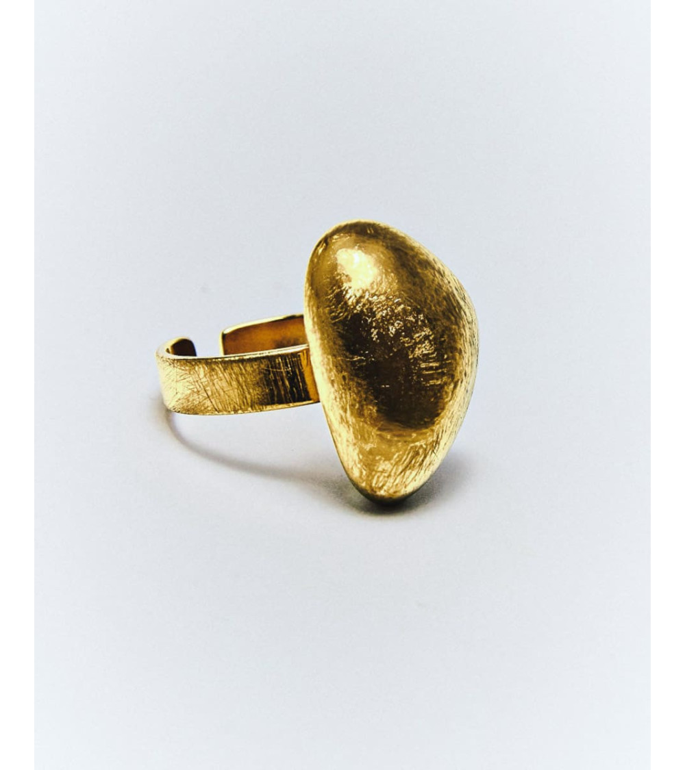 ANILLO ROCA DORADO