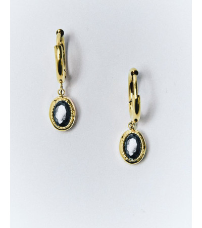 PENDIENTES ARO CON DIJE