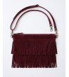 BOLSO ANTE MANO FLECOS MARRÓN PIEL | MULAYA
