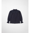BLUSA MAO NIDO ABEJA CONTRASTE VOLANTES MANGA LARGA | MULAYA