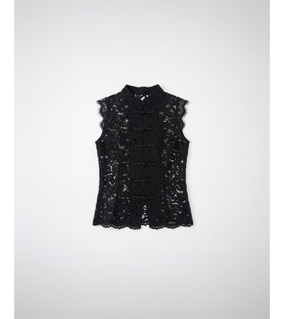 TOP ENCAJE QIPAO CUELLO MAO | MULAYA