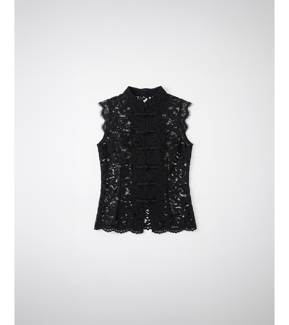 TOP ENCAJE QIPAO CUELLO MAO | MULAYA