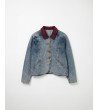 CHAQUETA DENIM CUELLO PANA MANGA MURCIÉLAGO | MULAYA