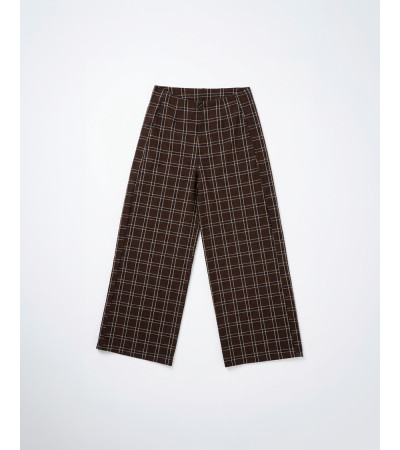 PANTALÓN WIDE LEG CUADROS | MULAYA