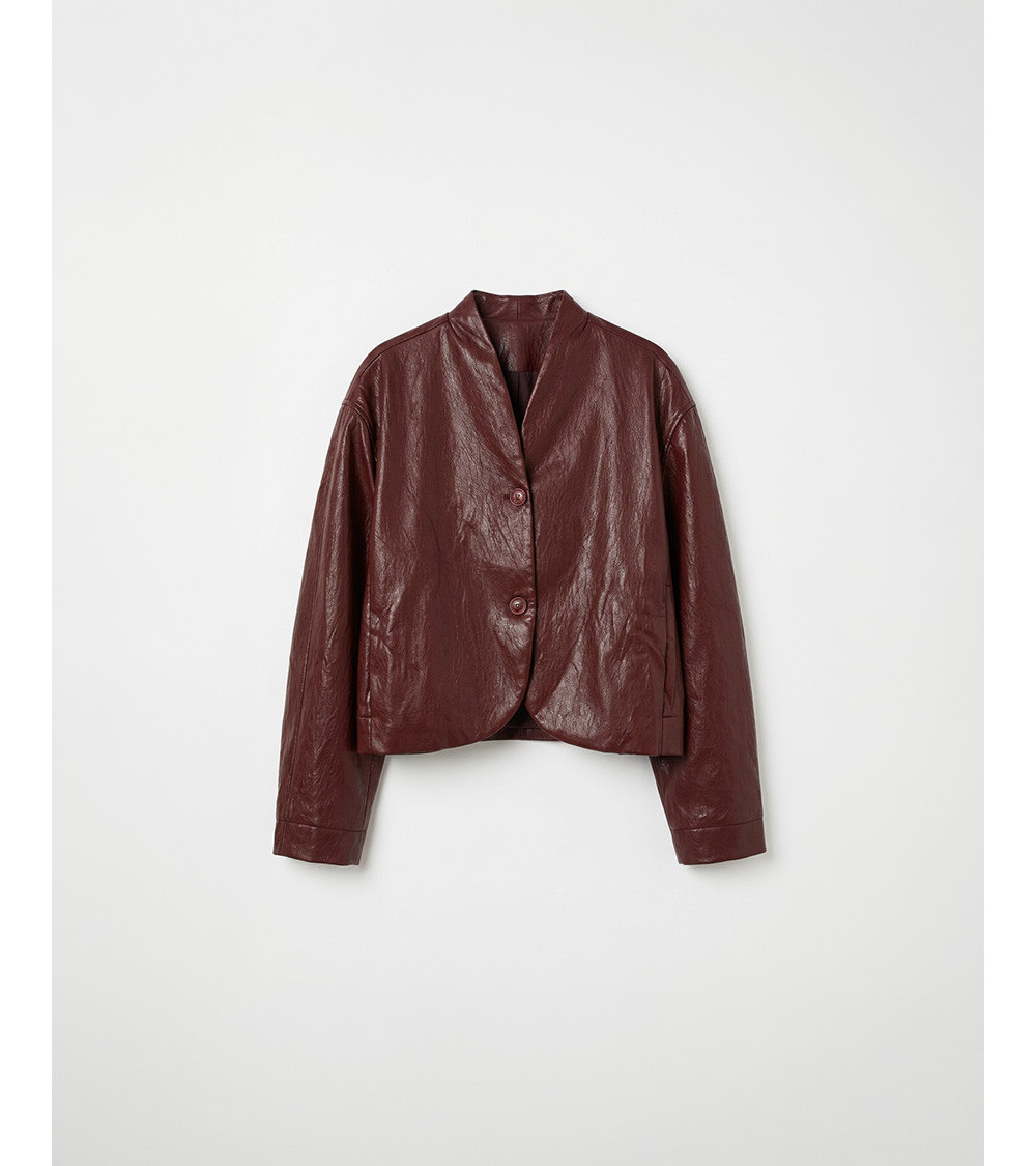 CHAQUETA EFECTO PIEL | MULAYA