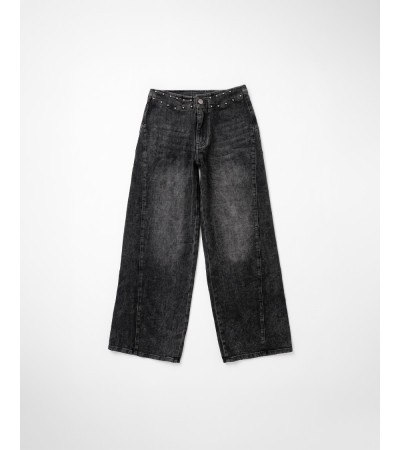JEANS WIDE LEG TACHUELAS | MULAYA