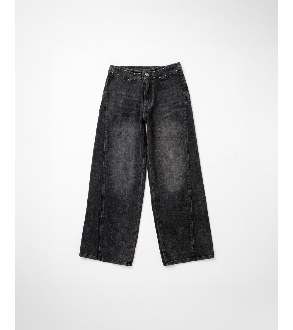 JEANS WIDE LEG TACHUELAS | MULAYA
