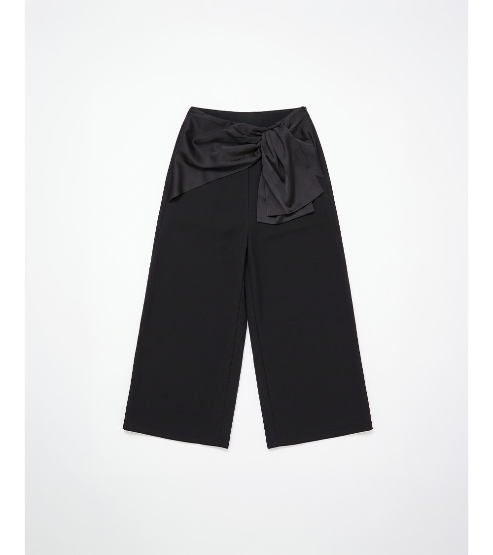 PANTALÓN PALAZZO CON LAZO | MULAYA