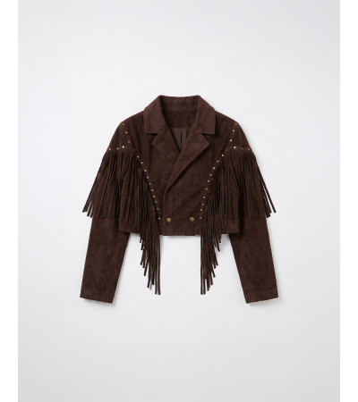 CHAQUETA ANTE FLECOS | MULAYA