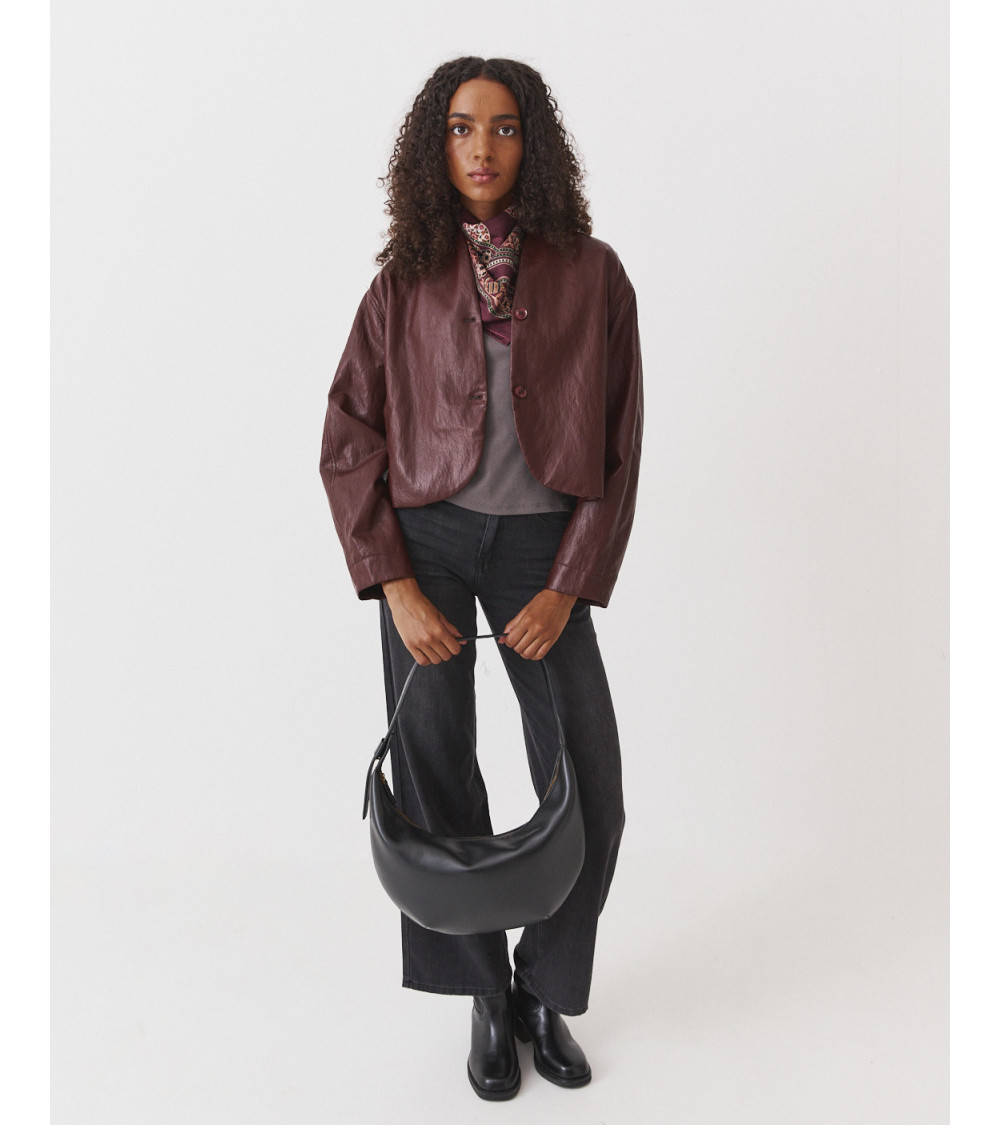 CHAQUETA EFECTO PIEL | MULAYA