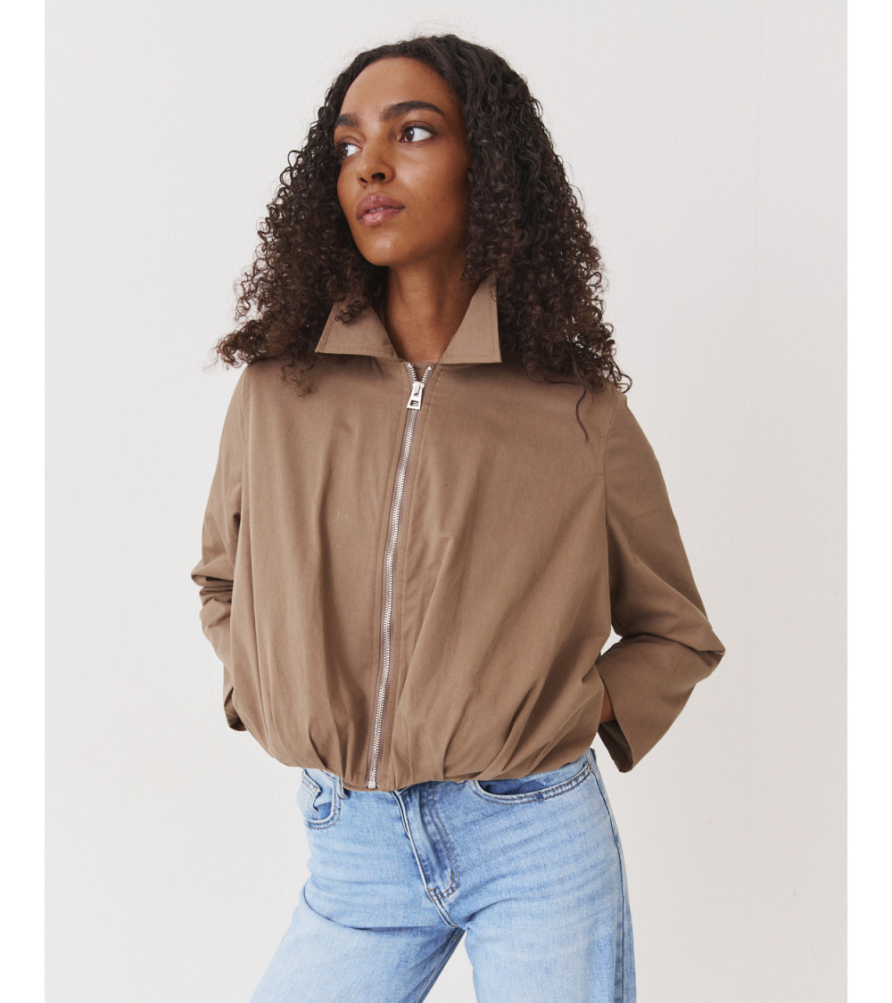 CHAQUETA CUELLO SOLAPA CREMALLERA | MULAYA