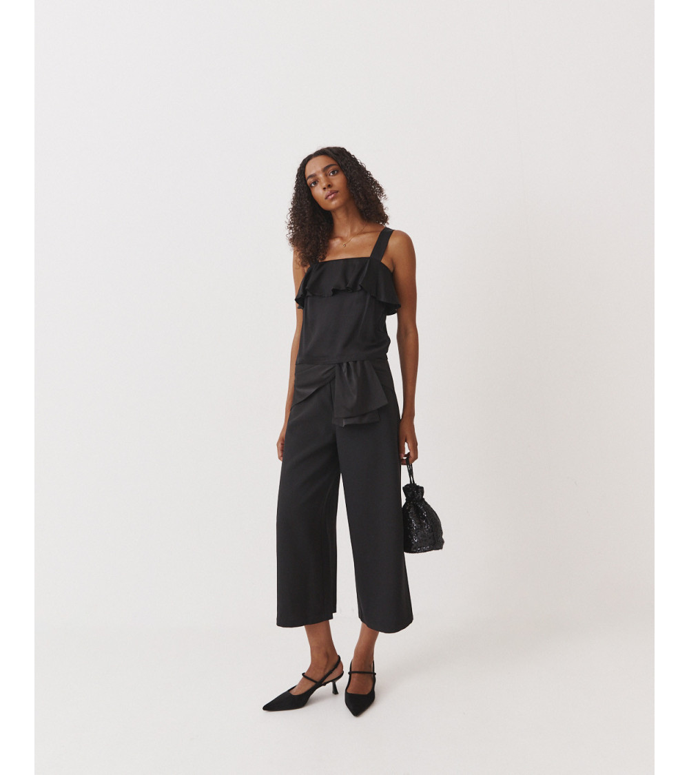 PANTALÓN PALAZZO CON LAZO | MULAYA