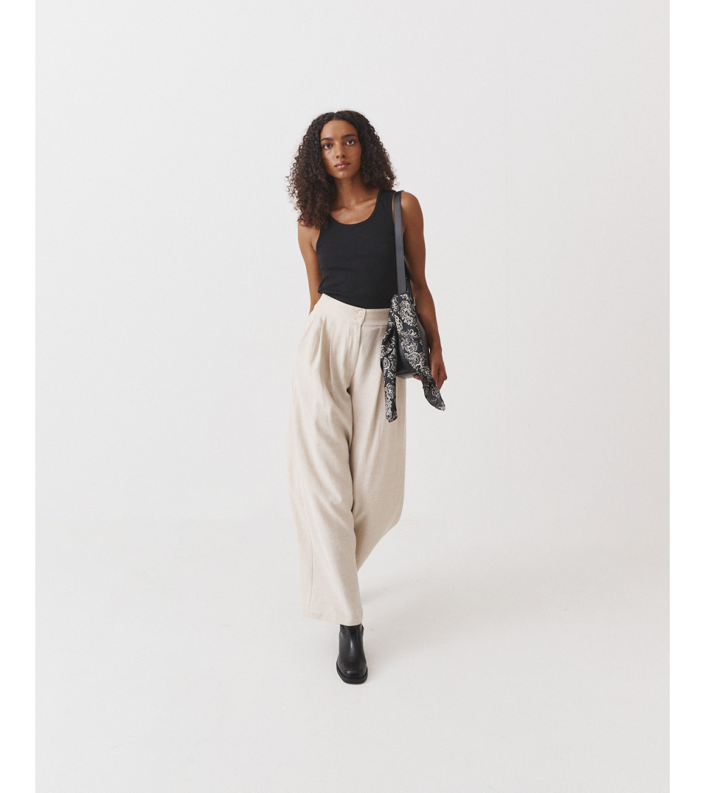 PANTALÓN PALAZZO LINO | MULAYA